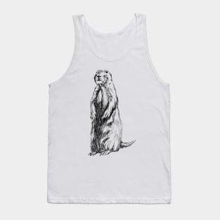 Groundhog Print Tank Top